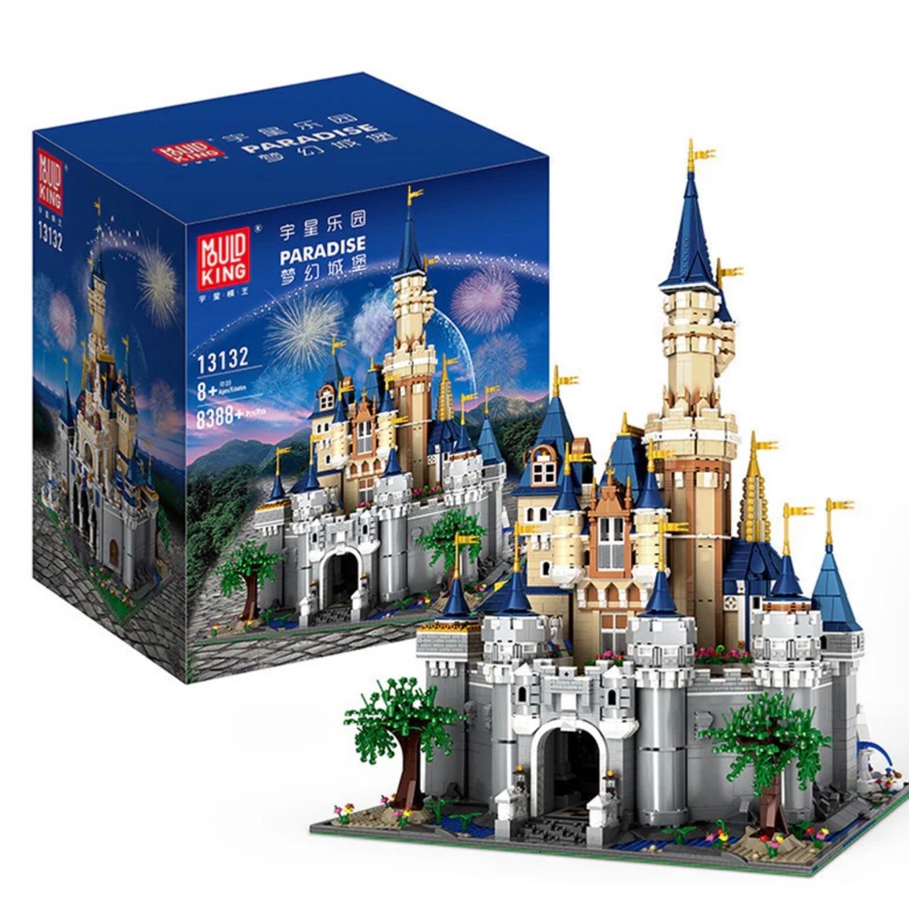 Walt Disney Princes Paradise Castle Building Block Set 8338+ pc Mould King 13132 - Picture 1 of 5